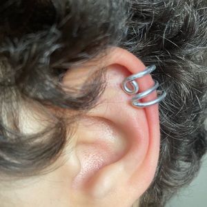 2/$25 Handcrafted Silver Wire Ear Cuff - Ear Wrap